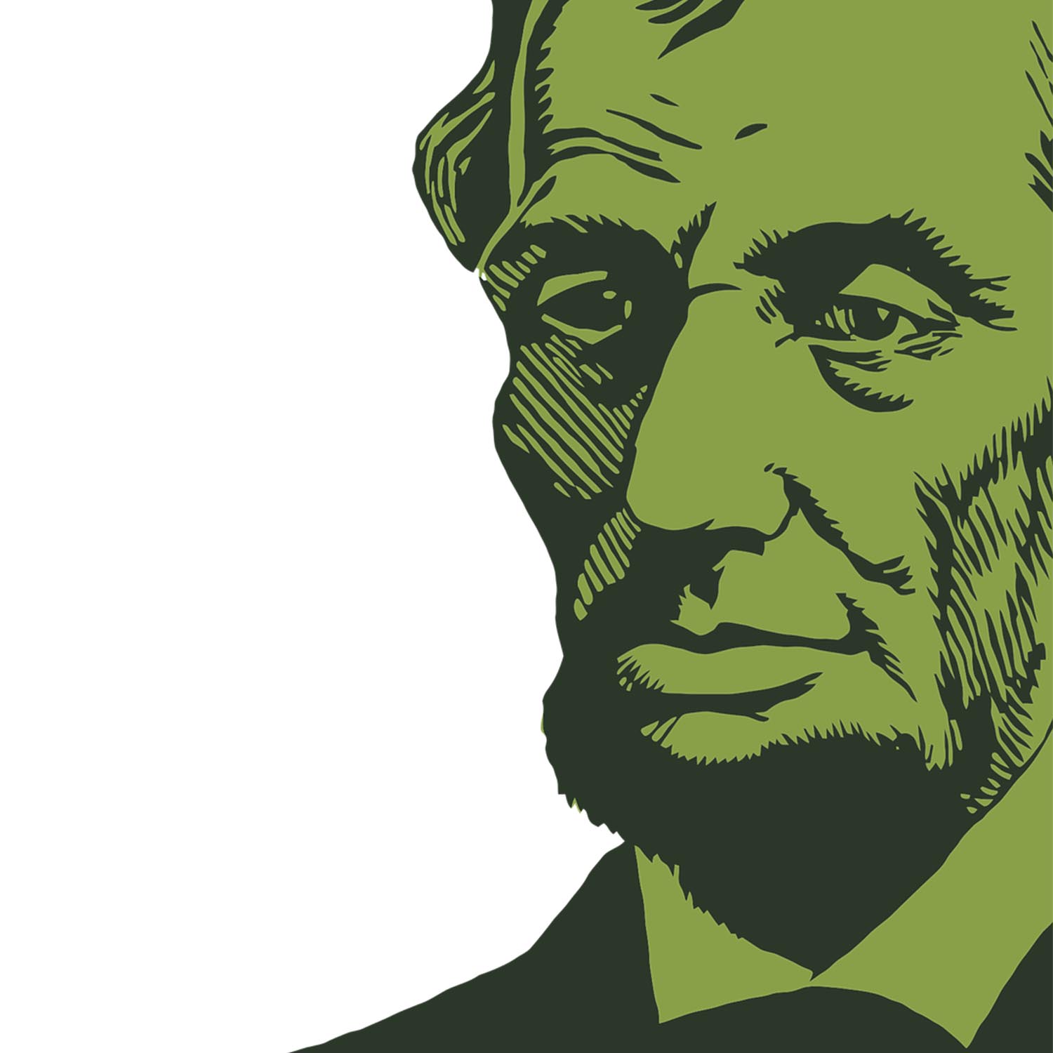 Illustration of Abraham Lincoln.